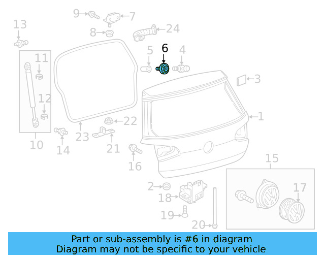 Overslam Bumper Plug 1K8-823-753-B - View 31