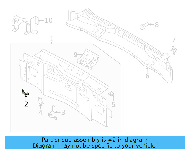 Rear Body Panel Retainer 11A-813-270 - View 3