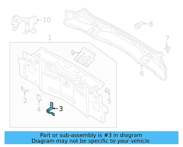 Rear Body Panel Bracket 11A-813-175 - View 4
