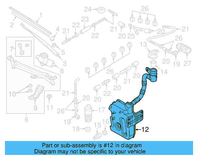 Washer Reservoir 5C6-955-453-Q - View 14