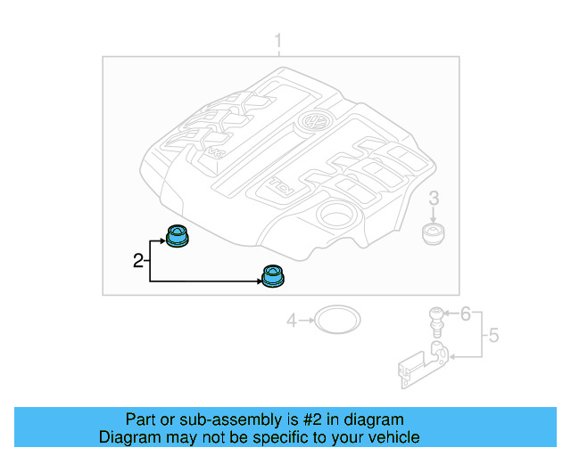 Engine Cover Connector 059-103-226 - View 4