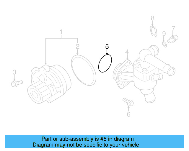 Thermostat Unit Seal 06B-121-119-B - View 33