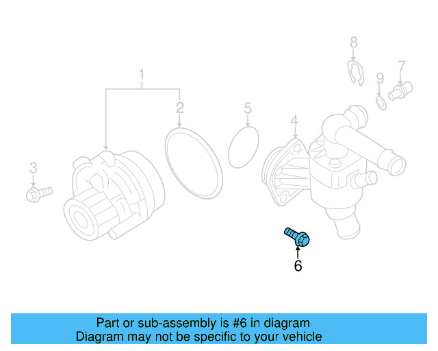 Thermostat Unit Bolt N-911-908-01 - View 3
