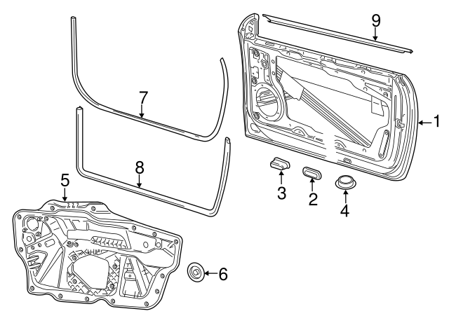 Belt Molding 1Q0-853-956-E-041
