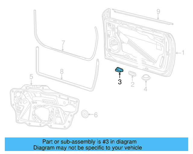 Door Assembly Insert 1Q0-831-469 - View 3