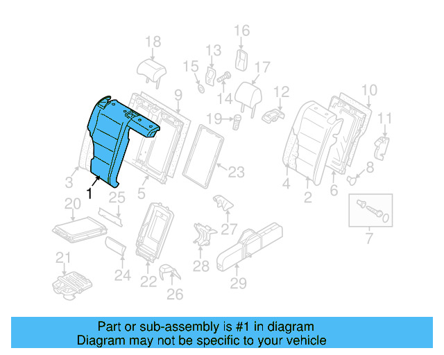 Seat Back Cover 5K0-885-806-BK-ILZ - View 3