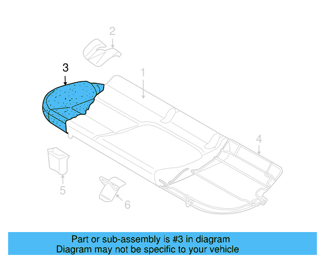 Seat Cushion Pad 5K0-885-375-H - View 9