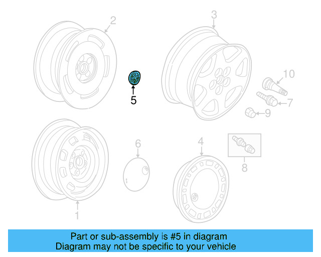 Center Cap 6N0-601-171-BXF - View 13