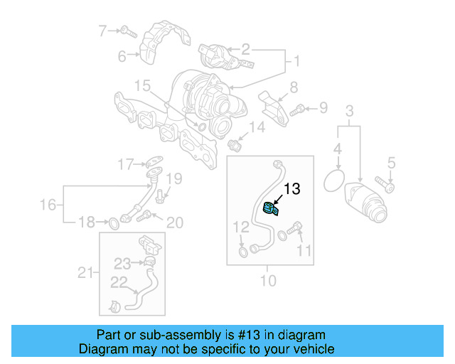 Oil Feed Tube Holder 04L-145-807 - View 3
