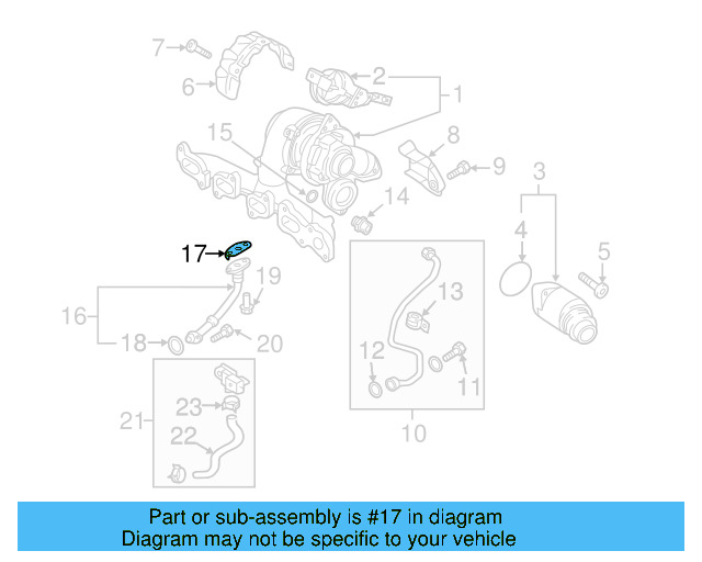 Turbocharger Oil Line Gasket WHT-007-702