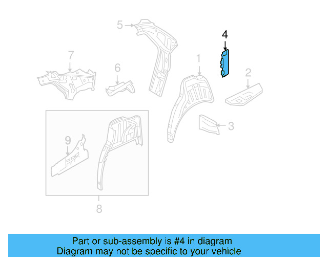 Bracket 3D0-907-647 - View 4