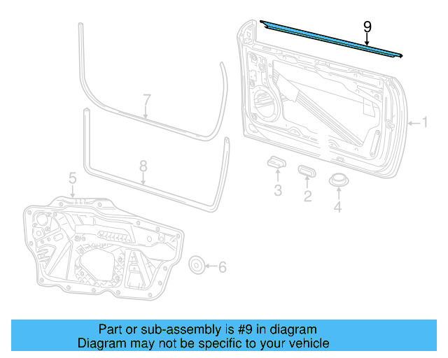 Belt Molding 1Q0-853-955-E-041 - View 4