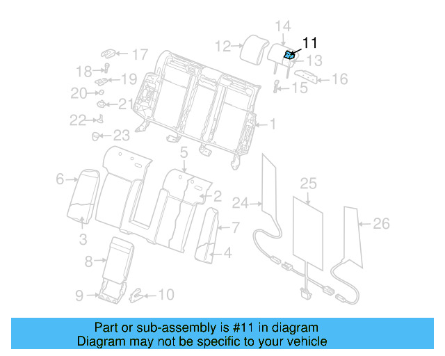 Headrest 3D5-885-914 - View 6