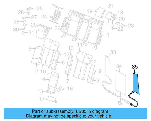 Seat Back Heater 3D0-963-552-M - View 3