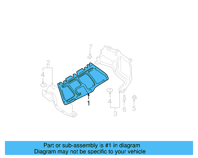 Center Shield 1J0-825-237-P - View 9