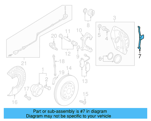 Retainer Spring 1K0-615-269-B - View 5