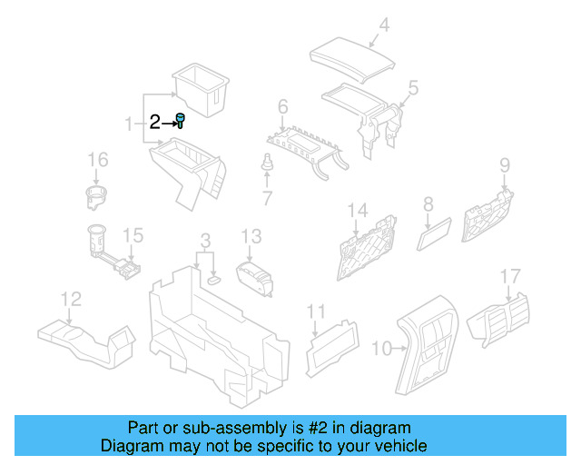 Center Console Buffer 3D0-863-453
