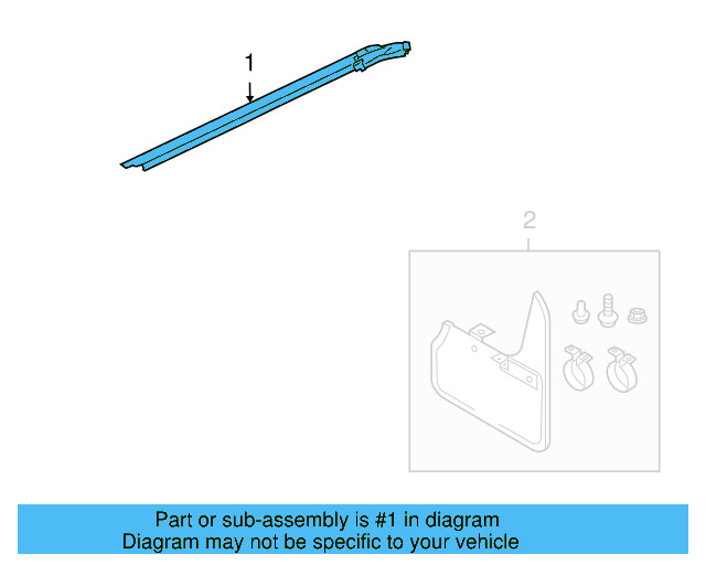 Belt Molding 1Q0-853-300-P-041 - View 3