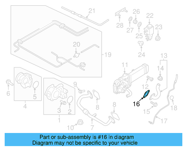 Connector Pipe Gasket 03G-131-547-H - View 32