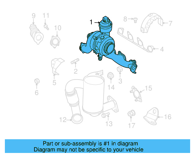 Exhaust Manifold 03L-253-056-X - View 15