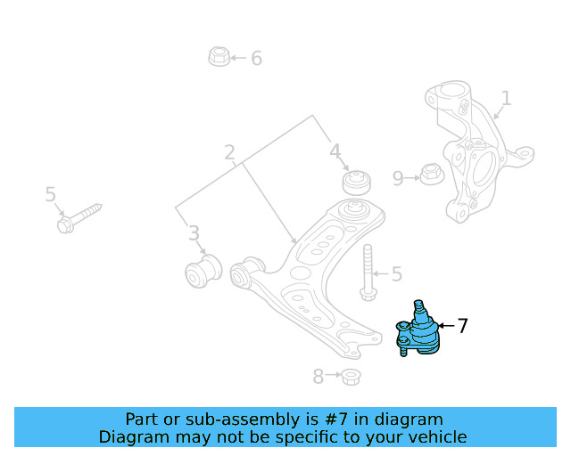 Ball Joint 5Q0-407-366-E - View 8