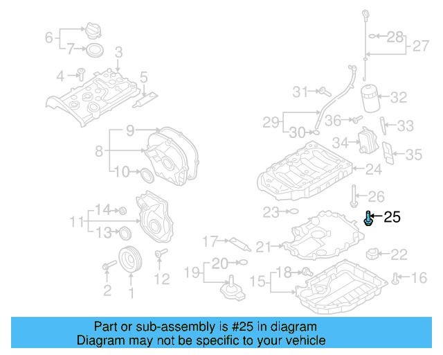 Upper Oil Pan Bolt N-910-506-01 - View 11