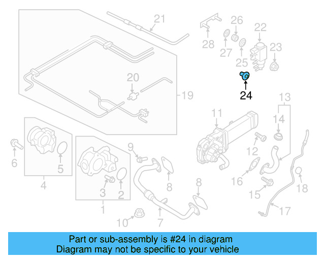 Spacer 1K0-906-435 - View 7