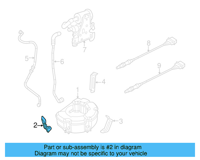 Vapor Canister Bracket 1K0-201-827-D - View 11