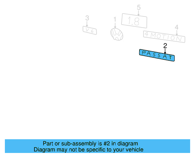 Emblem 3B5-853-630-FDY