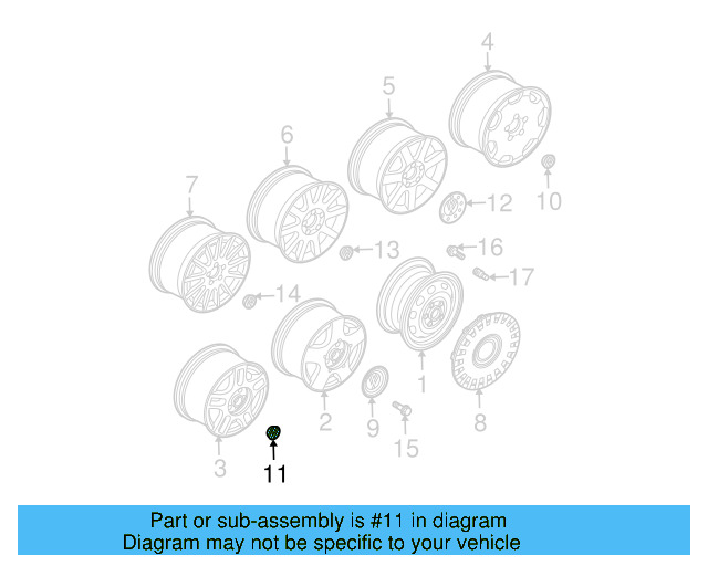 Center Cap 6N0-601-171-BXF - View 21