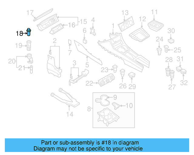 Cigarette Lighter Element 1J0-919-307-9B9 - View 17