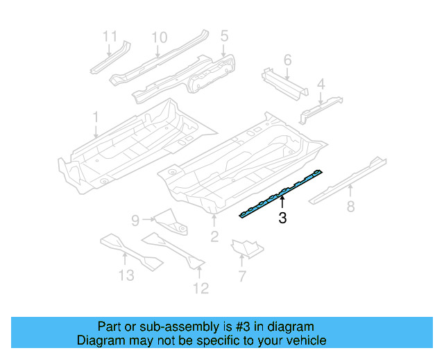 Side Reinforced 1Q0-810-901-A - View 3