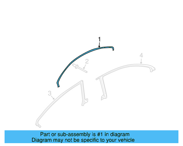 Roof Molding 3C8-854-702-E-041 - View 4