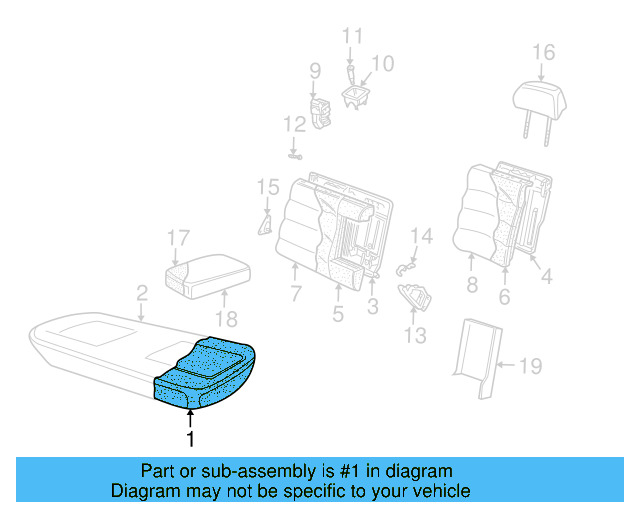Seat Cushion Pad 3B5-885-319-S - View 9