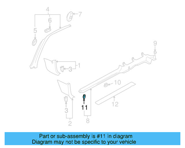 Door Sill Plate Clip N-908-315-01-01C - View 12