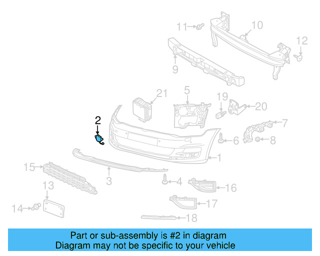 Tow Eye Cap (Unpainted) 5gm807241bgru - View 3
