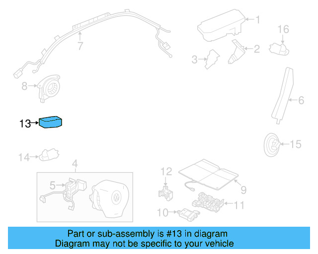 Knee Air Bag 5K1-880-841-F