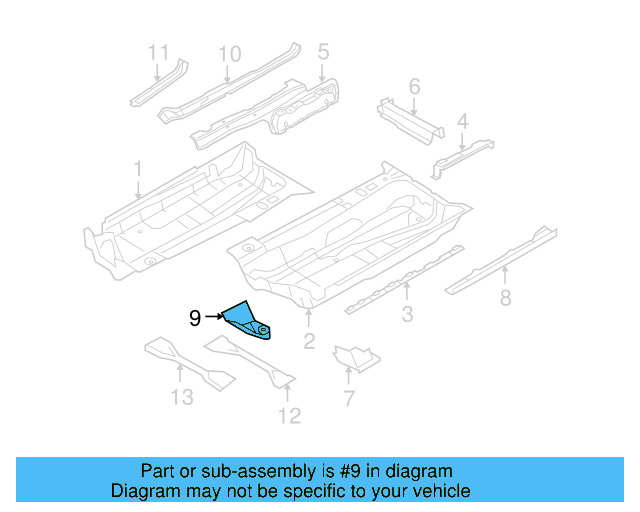 Center Reinforced 1K0-803-489-A