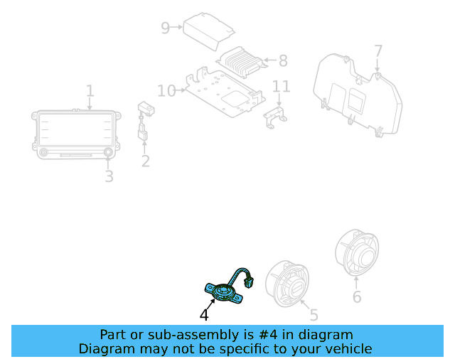 Inst Panel Speaker 561-035-411-L - View 10