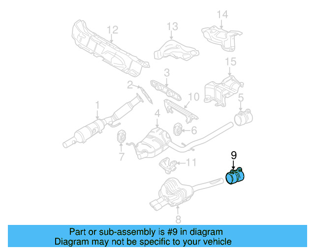 Resonator & Pipe 1K5-253-609-AE - View 6