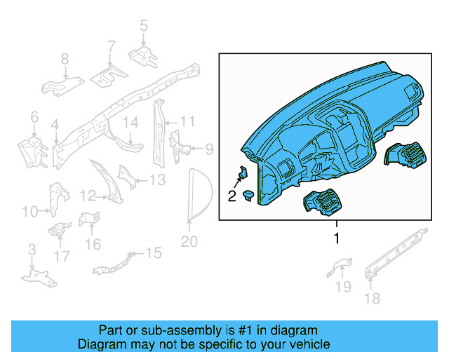 Instrument Panel 1K1-857-001-F-81X - View 4