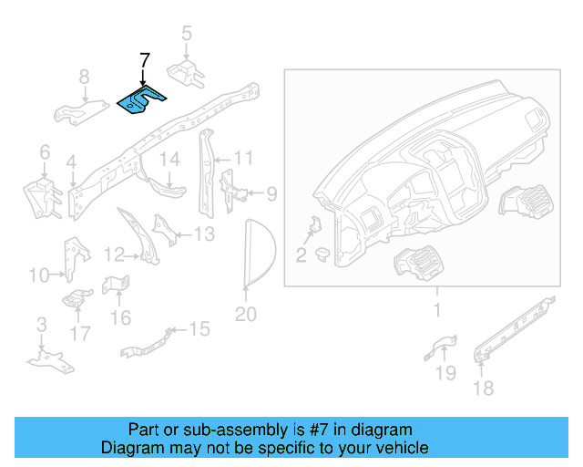 Mount Plate 1K0-858-037 - View 6