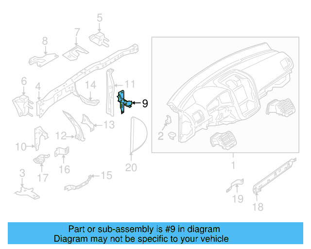 Outer Support 1K1-858-506-F - View 2