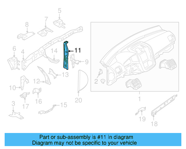 Inner Support 1K1-858-784-C - View 7