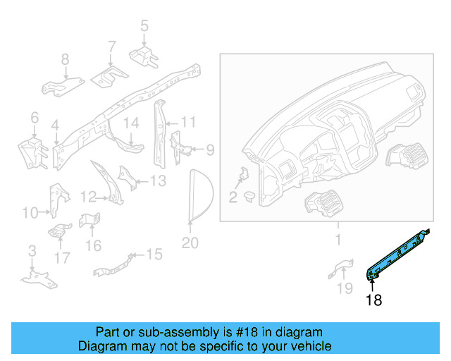 Lower Support 1K0-857-392 - View 7