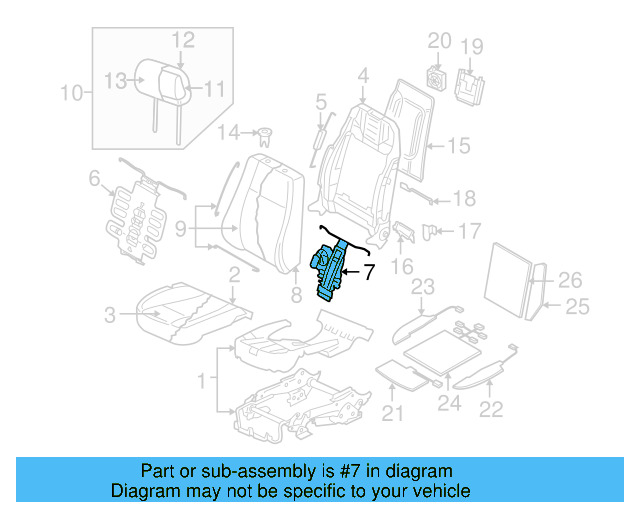 Lumbar Adjuster 3D0-881-879-D - View 5