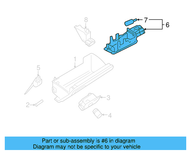Glove Box Lamp 7L0-947-415 - View 58