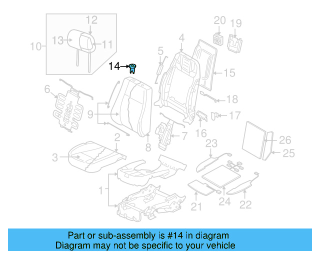 Headrest Guide 3D0-881-993-C-92F - View 3