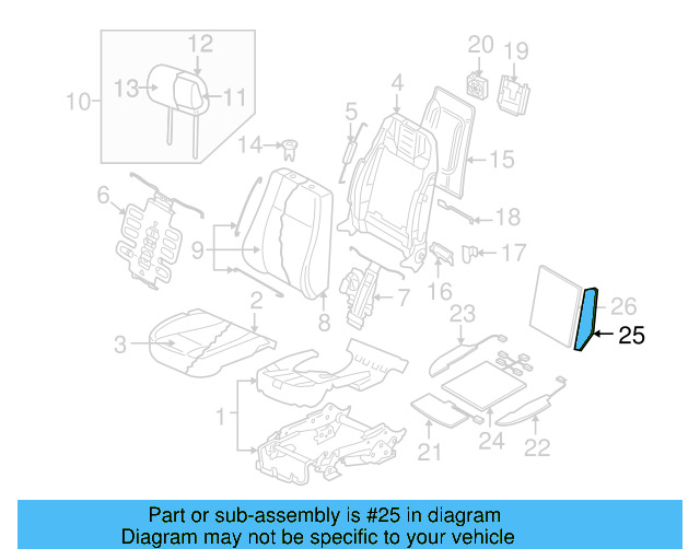 Seat Back Heater 3D0-963-551-AH - View 3