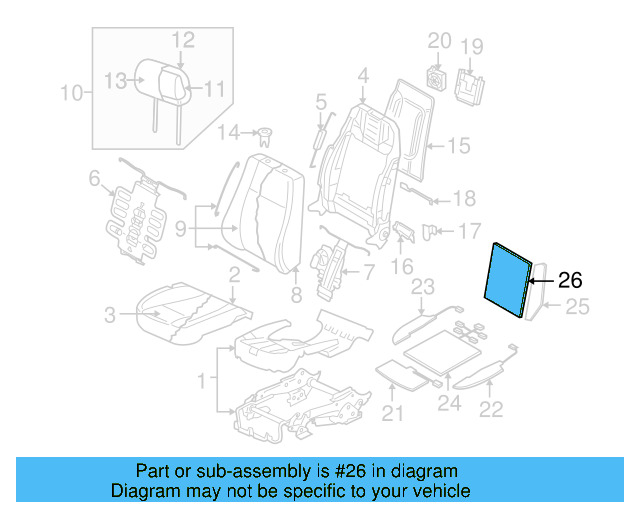 Seat Back Heater 3D0-963-557-T - View 3
